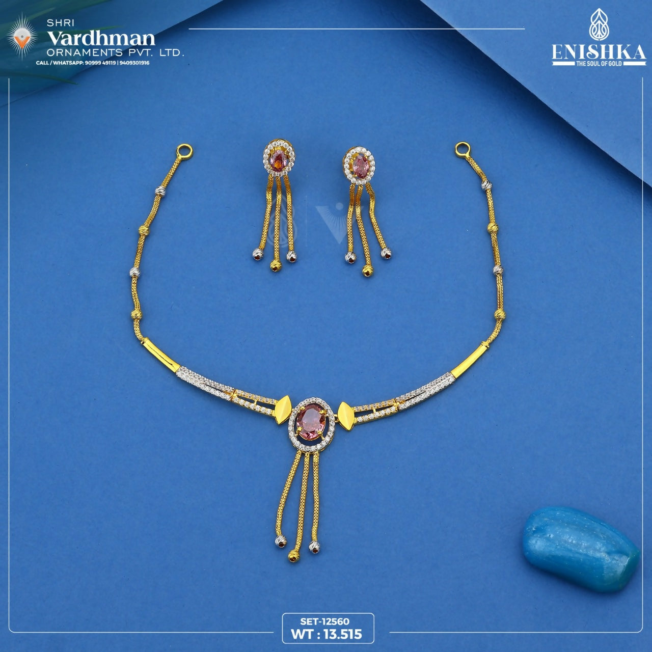 CZ Necklace Sarafa Bazar India