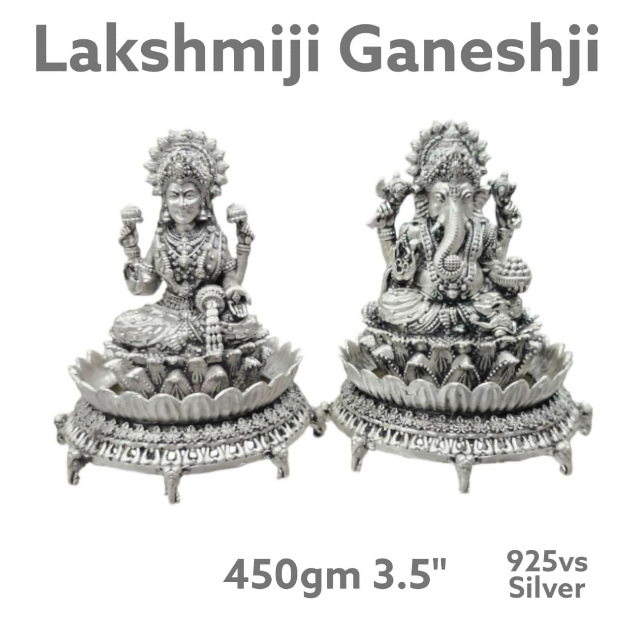 925 Silver Laxmiji Ganeshji Sarafa Bazar India