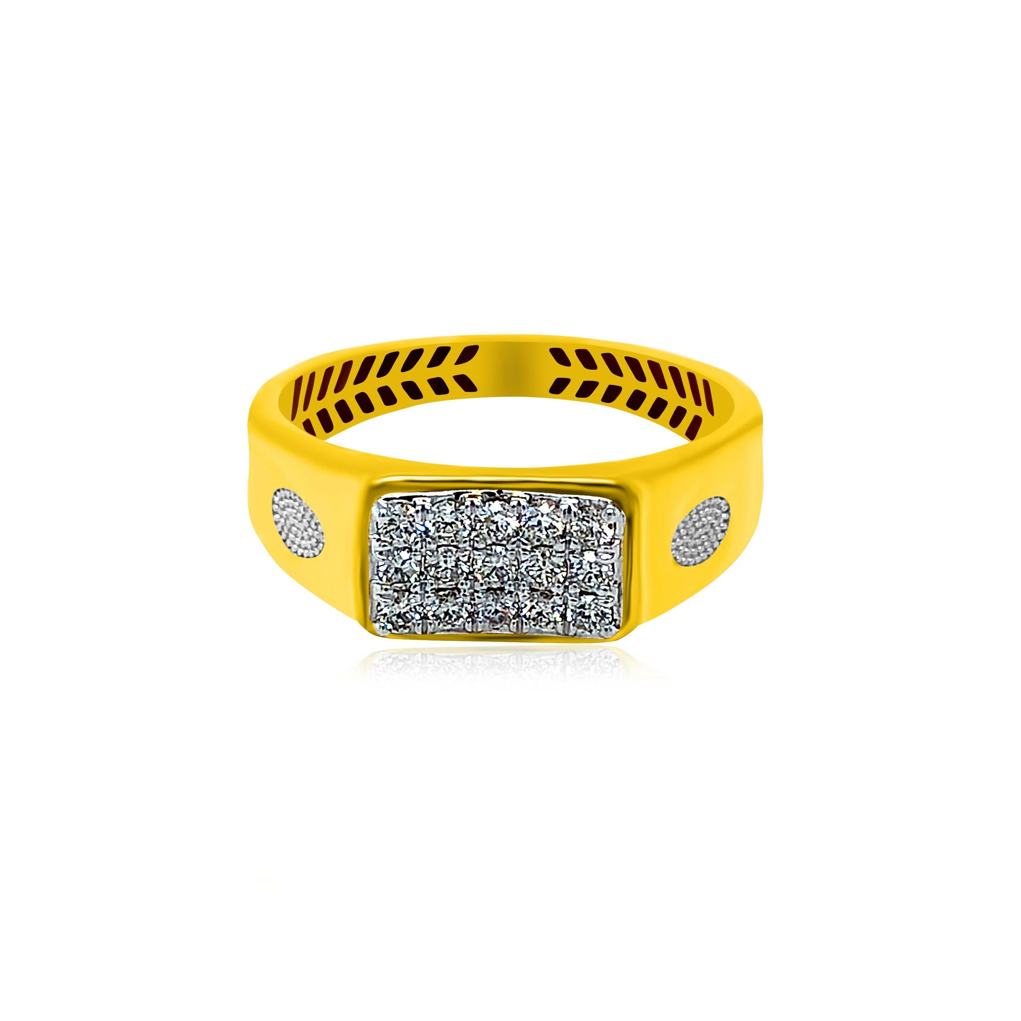 Diamond Gents Ring - JGR1371 Sarafa Bazar India