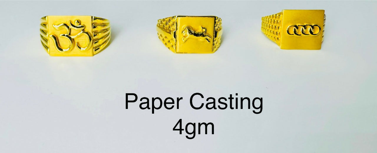 Paper Casting Gents Rings Sarafa Bazar India