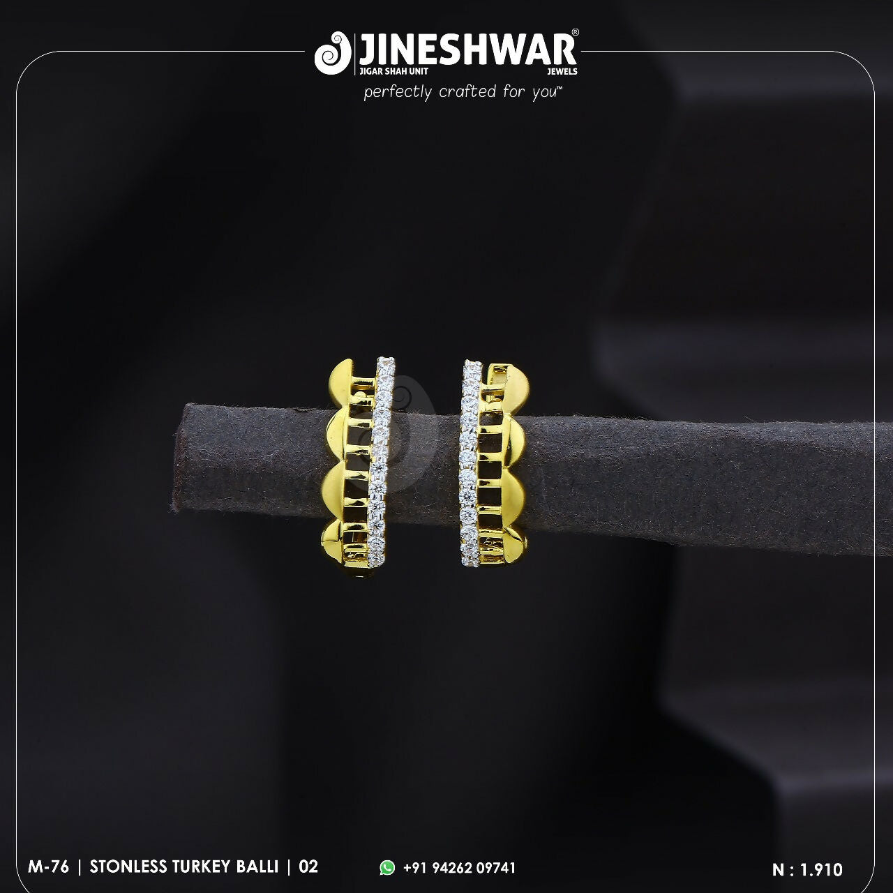 18kt Stonless Turkey Bali Sarafa Bazar India