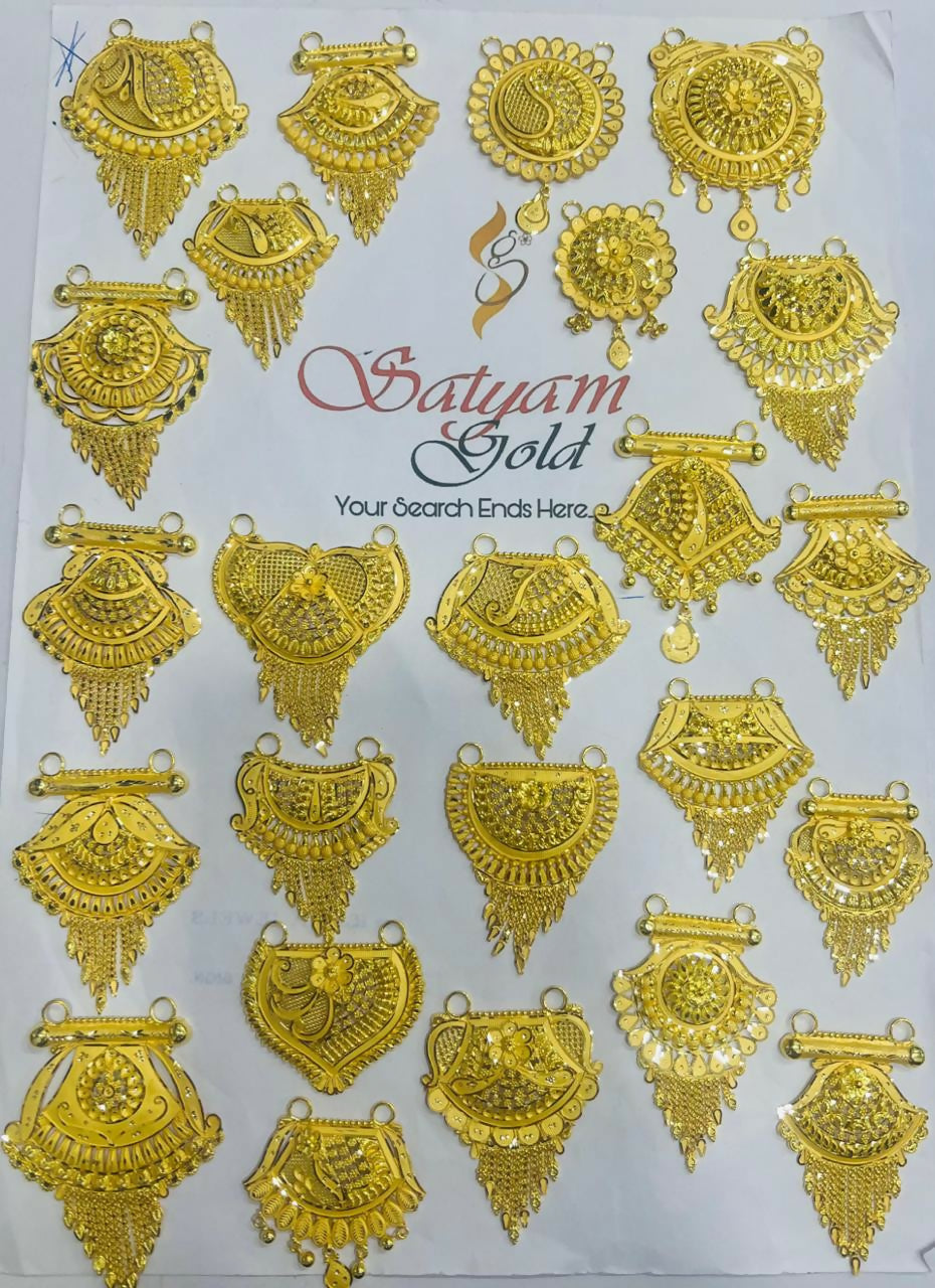 Gold Mangalsutra Pendants Sarafa Bazar India