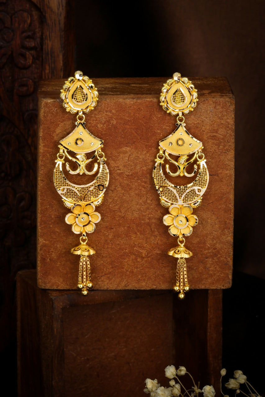 Gold Earrings Sarafa Bazar India