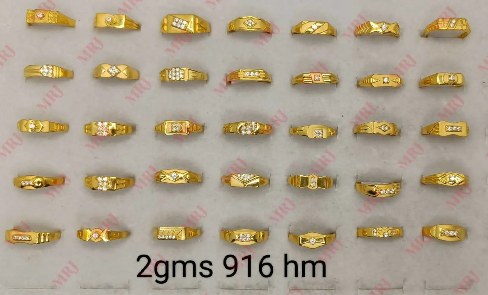 22Kt CZ Gents Ring Sarafa Bazar India