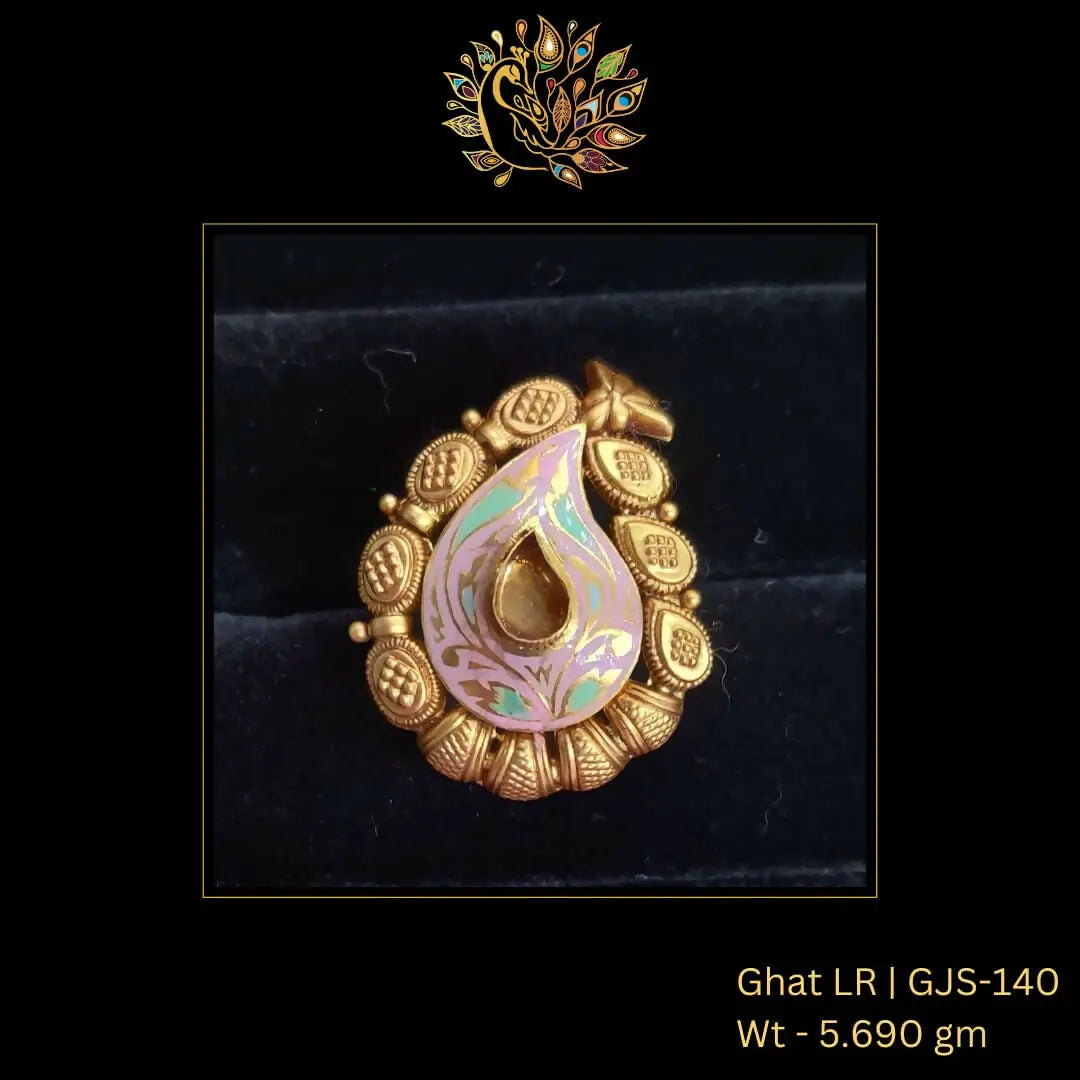 22kt Antique Ghat Ladies Ring Sarafa Bazar India