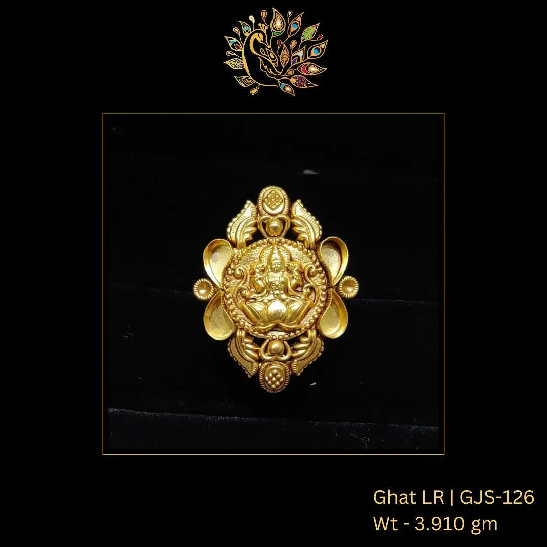 22kt Antique Ghat Ladies Ring Sarafa Bazar India