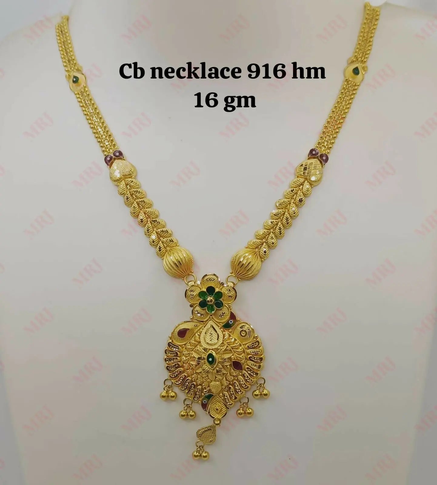 22kt CB Necklace Sarafa Bazar India