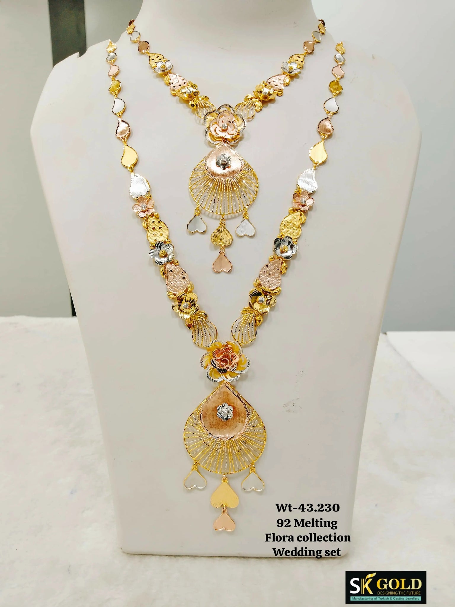 22kt Flora Wedding Set Sarafa Bazar India