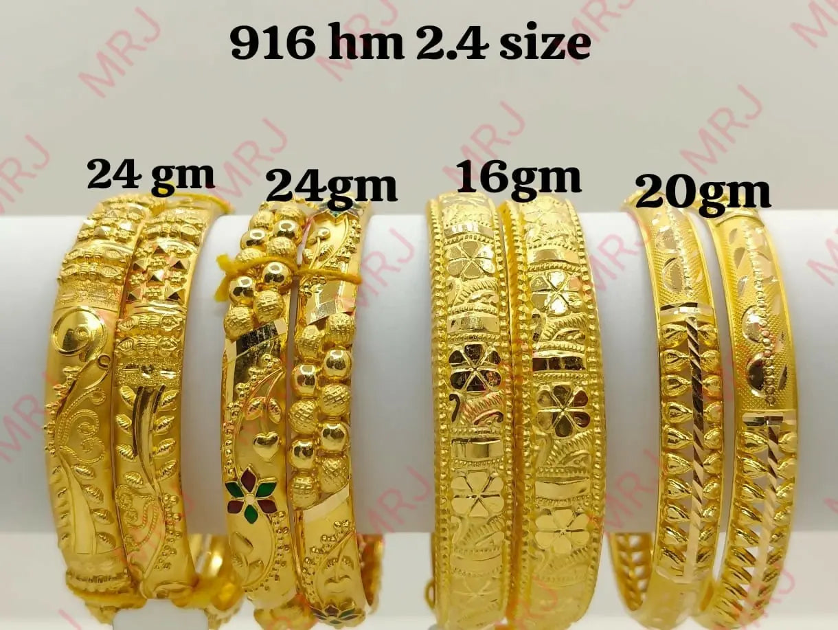 22kt Gold Bangles Sarafa Bazar India