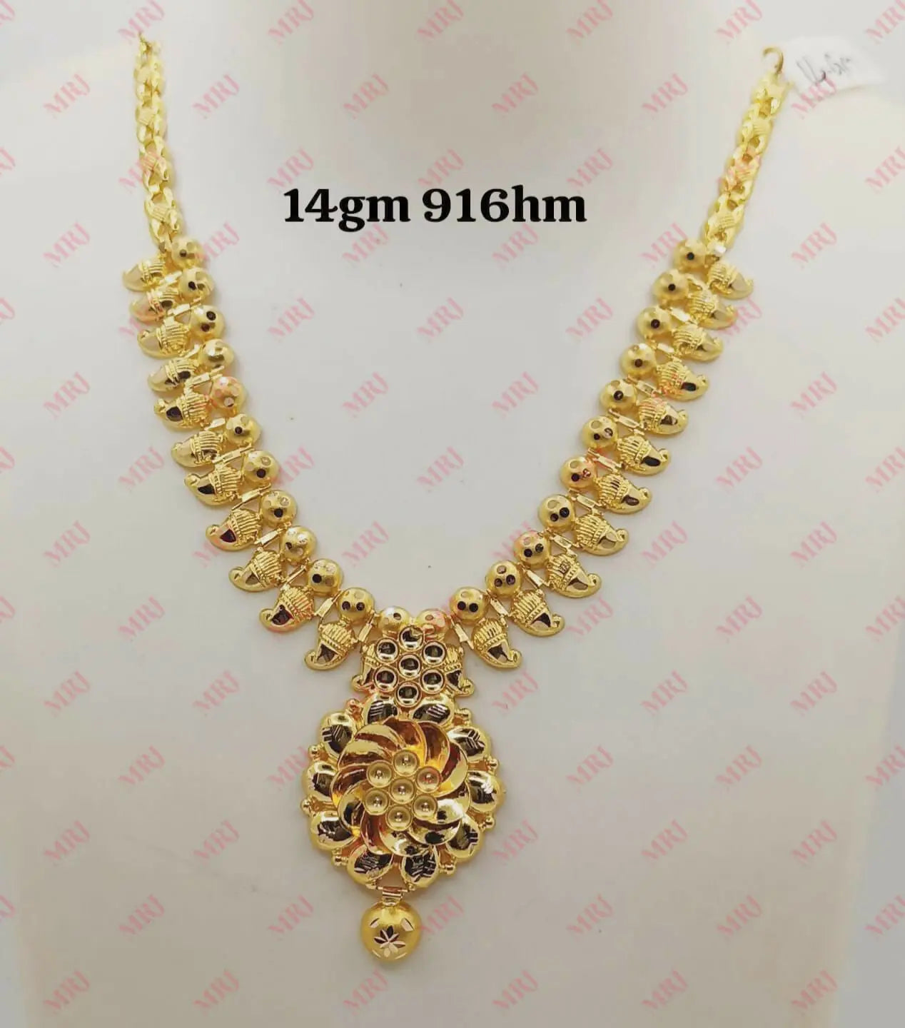 22kt Gold Necklace Sarafa Bazar India