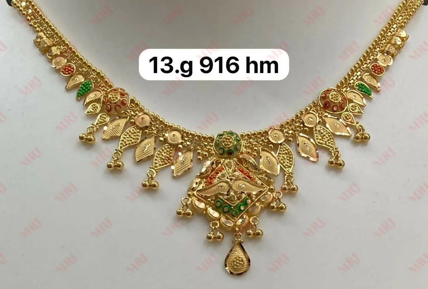 22kt Gold Necklace Sarafa Bazar India