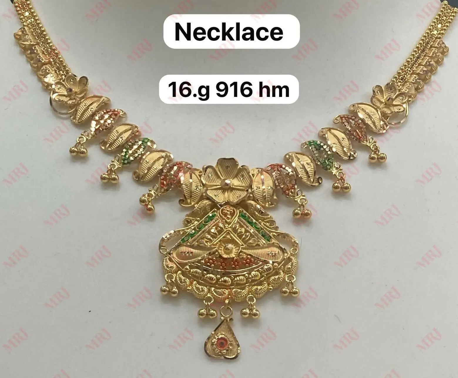 22kt Gold Necklace Sarafa Bazar India