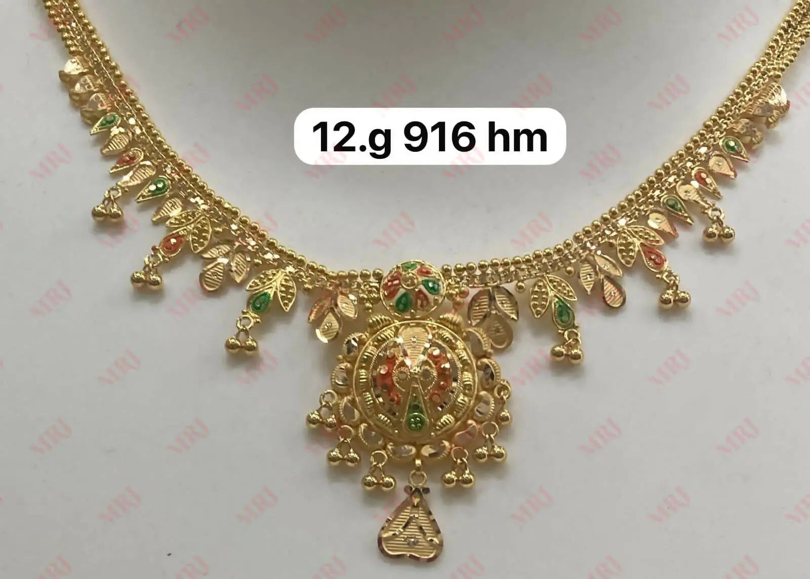 22kt Gold Necklace Sarafa Bazar India