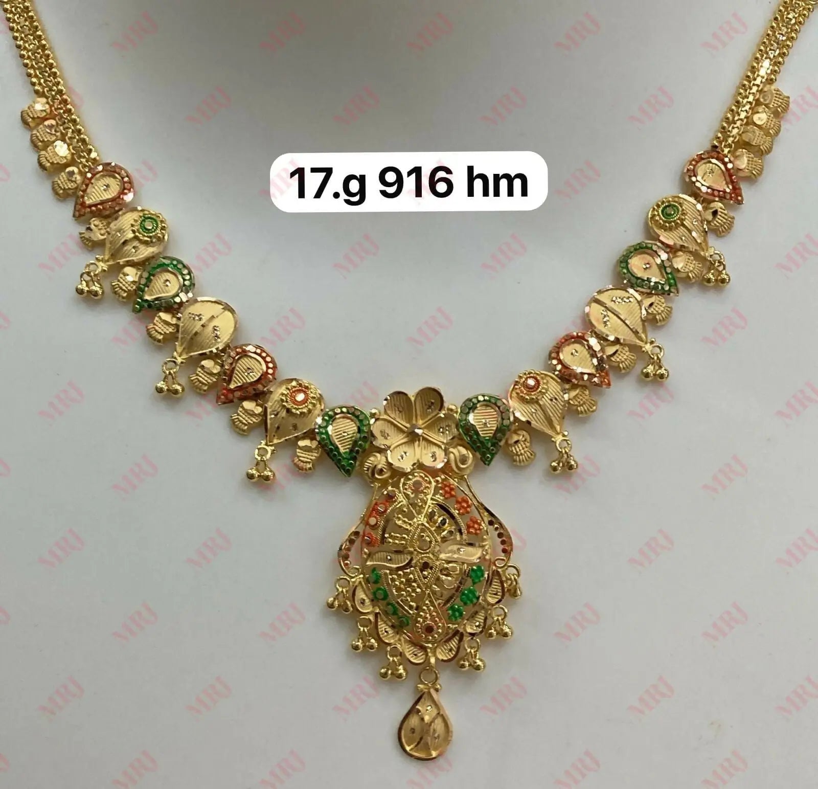 22kt Gold Necklace Sarafa Bazar India