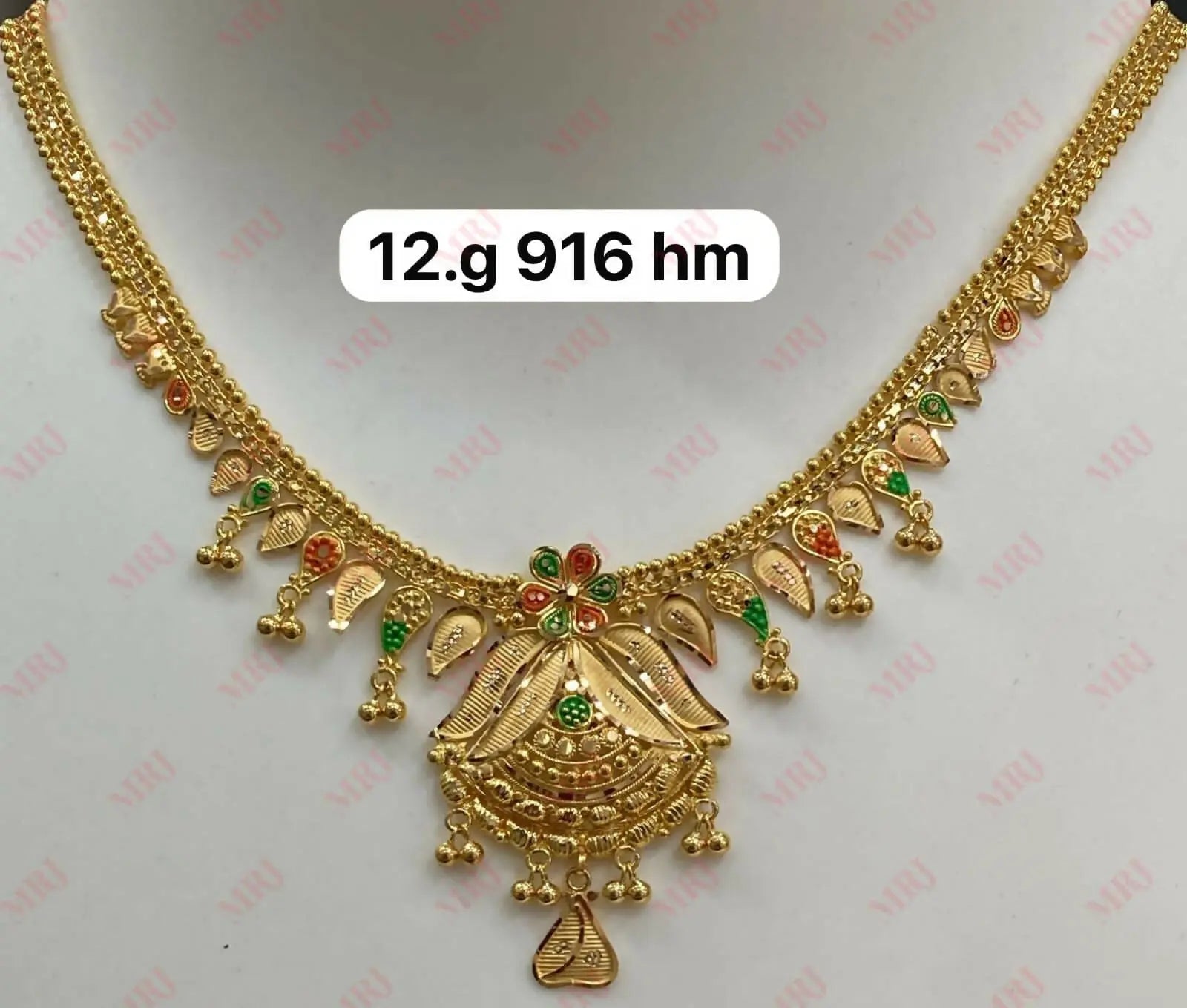 22kt Gold Necklace Sarafa Bazar India