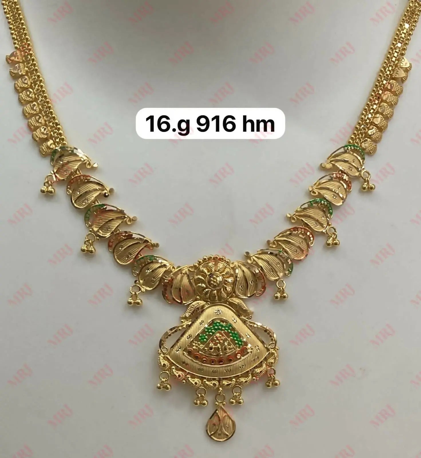 22kt Gold Necklace Sarafa Bazar India