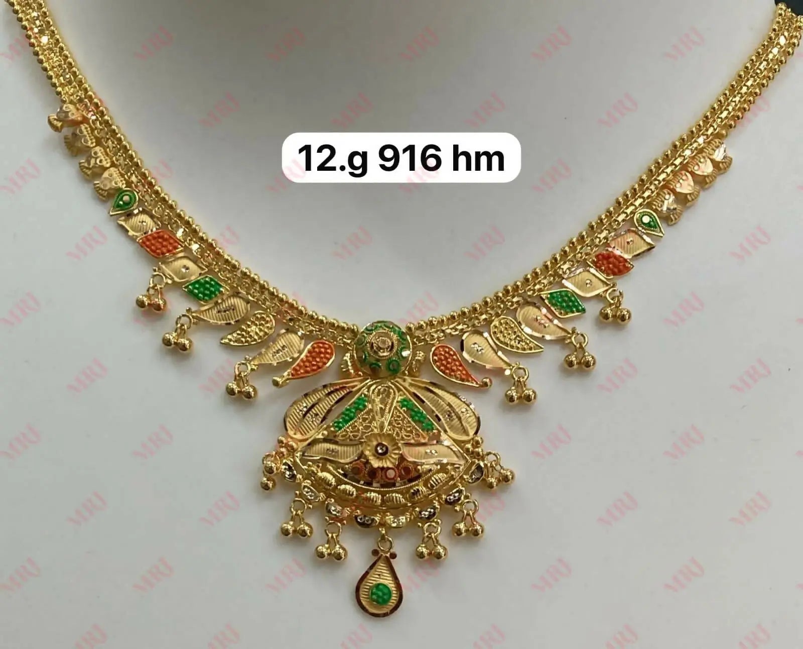 22kt Gold Necklace Sarafa Bazar India