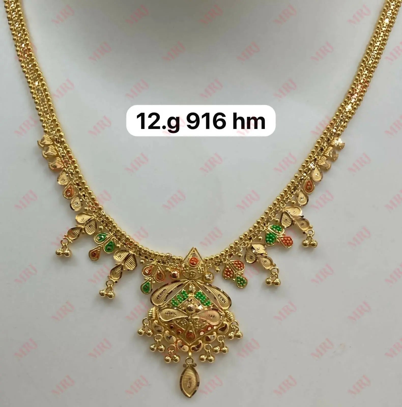 22kt Gold Necklace Sarafa Bazar India