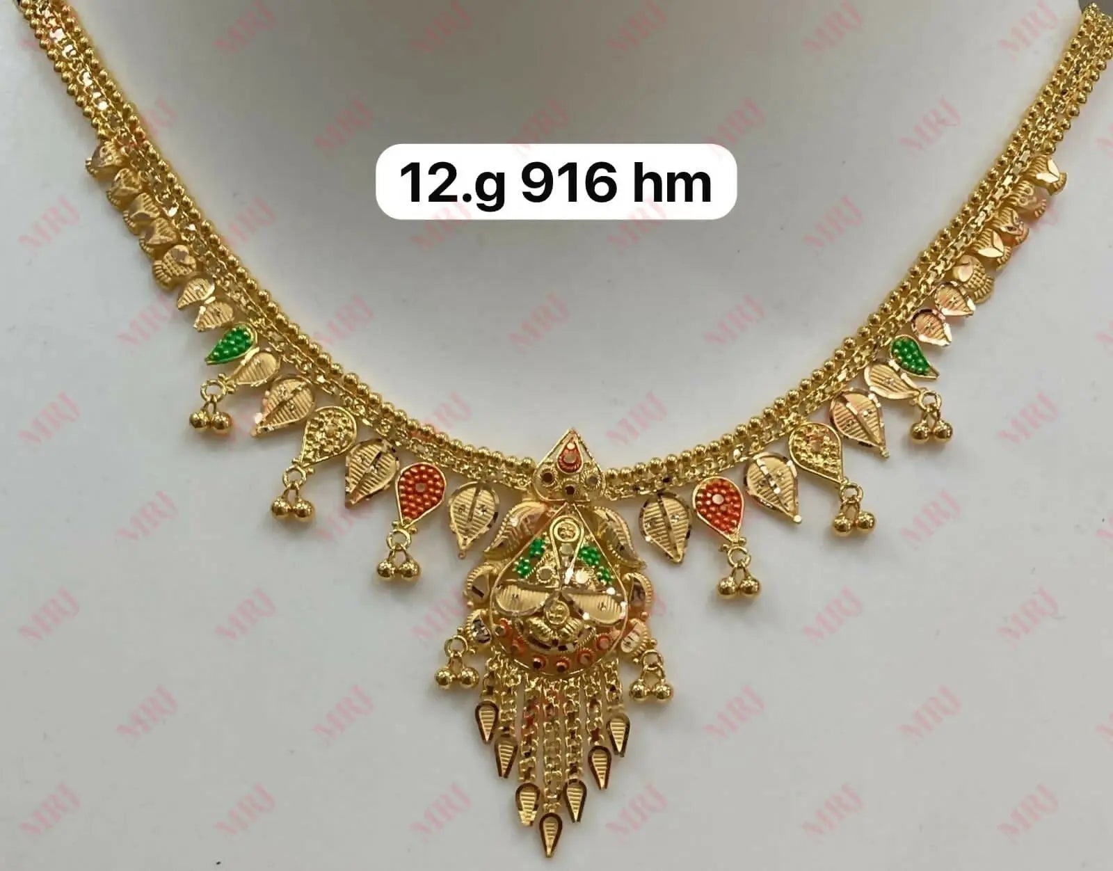 22kt Gold Necklace Sarafa Bazar India