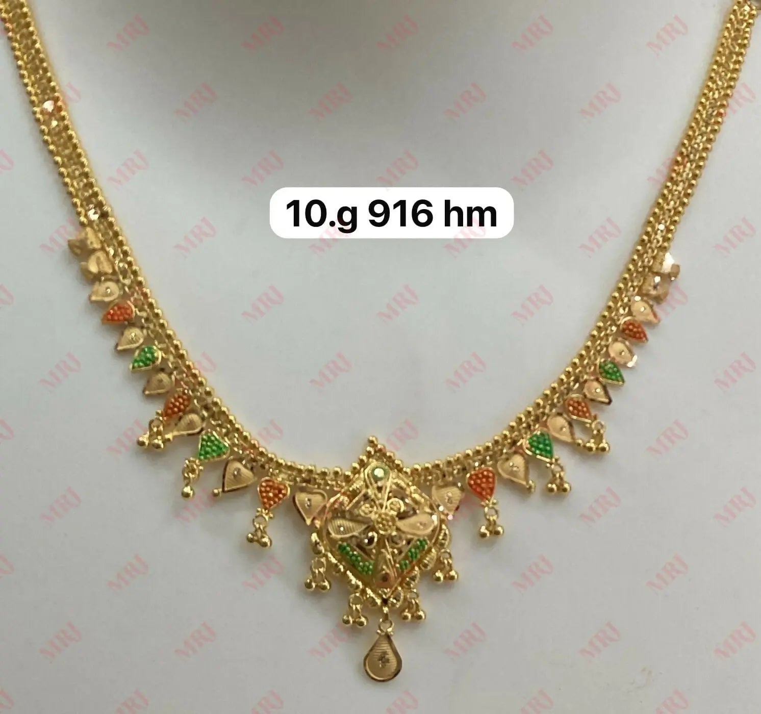 22kt Gold Necklace Sarafa Bazar India