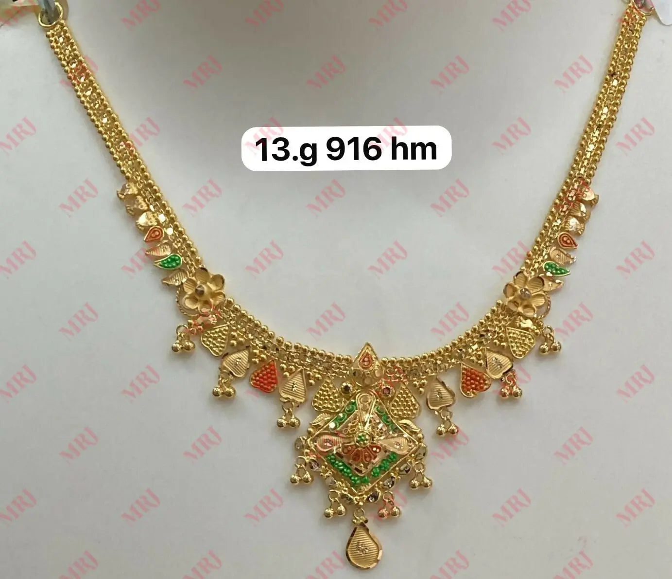 22kt Gold Necklace Sarafa Bazar India