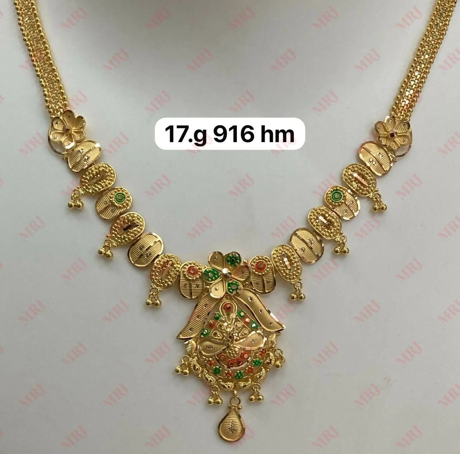 22kt Gold Necklace Sarafa Bazar India