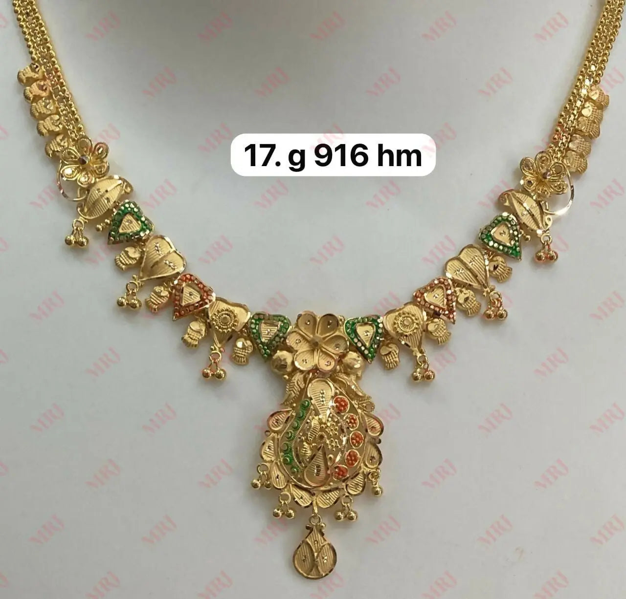 22kt Gold Necklace Sarafa Bazar India