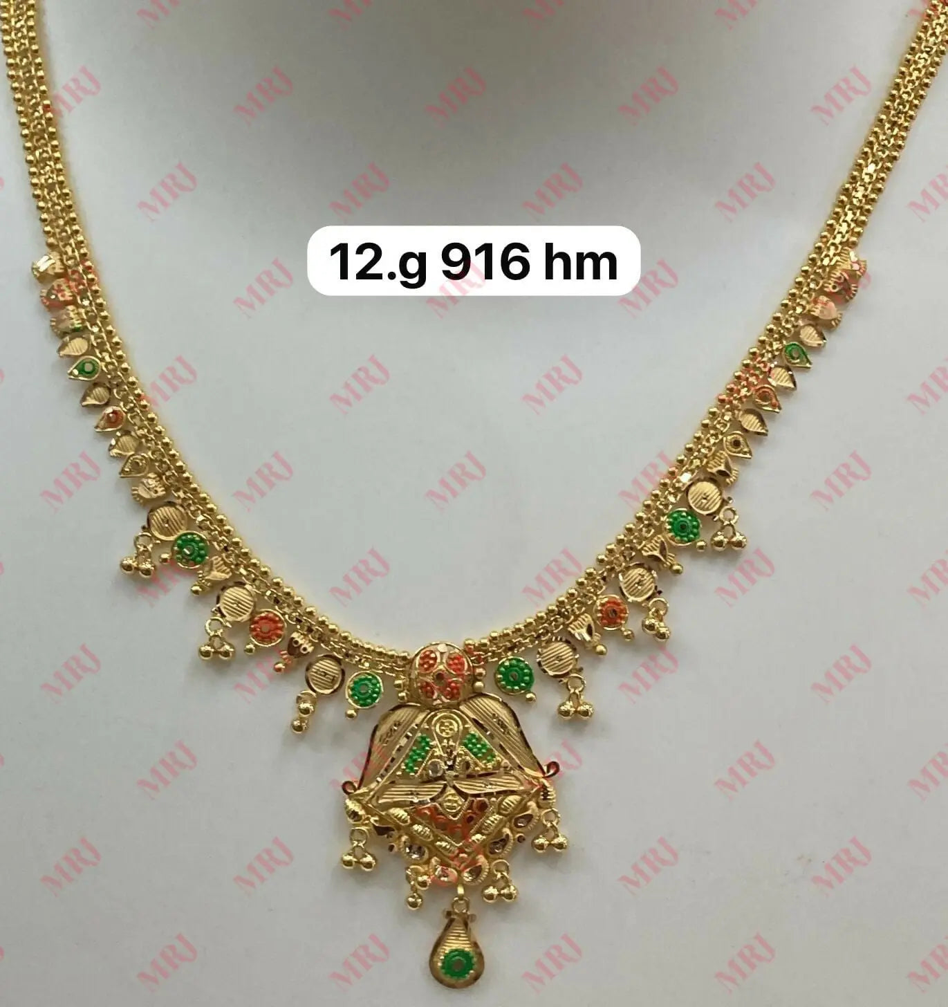 22kt Gold Necklace Sarafa Bazar India