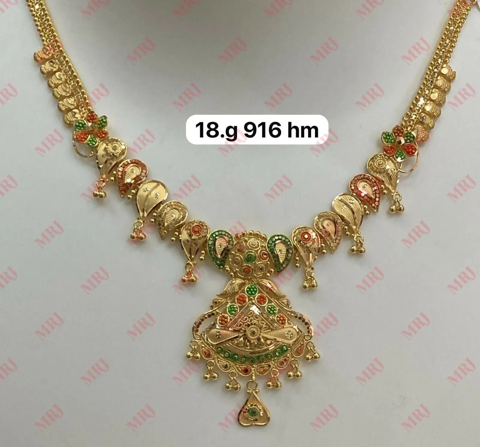 22kt Gold Necklace Sarafa Bazar India