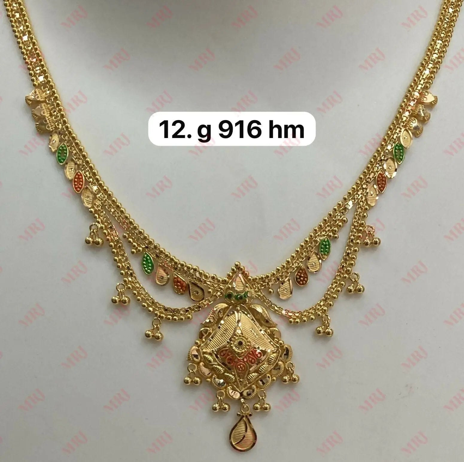 22kt Gold Necklace Sarafa Bazar India