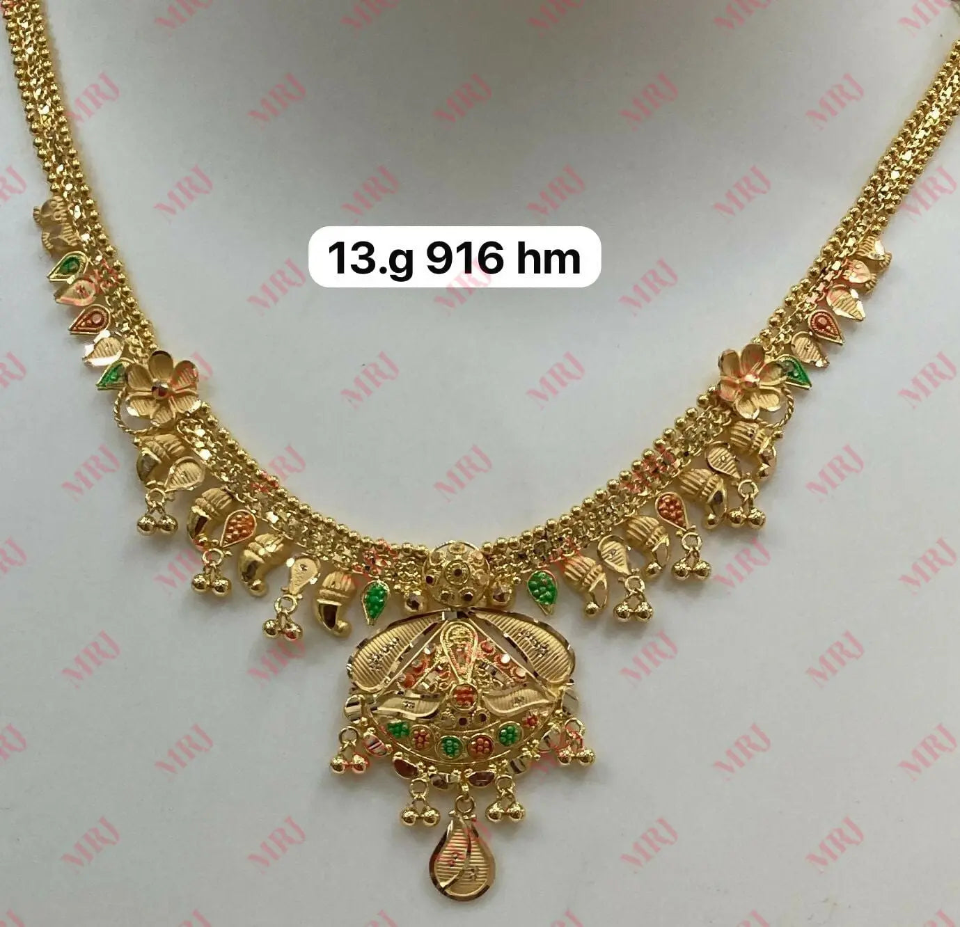 22kt Gold Necklace Sarafa Bazar India