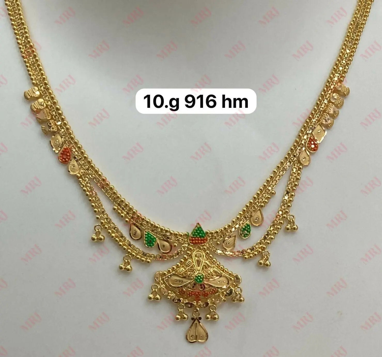 22kt Gold Necklace Sarafa Bazar India