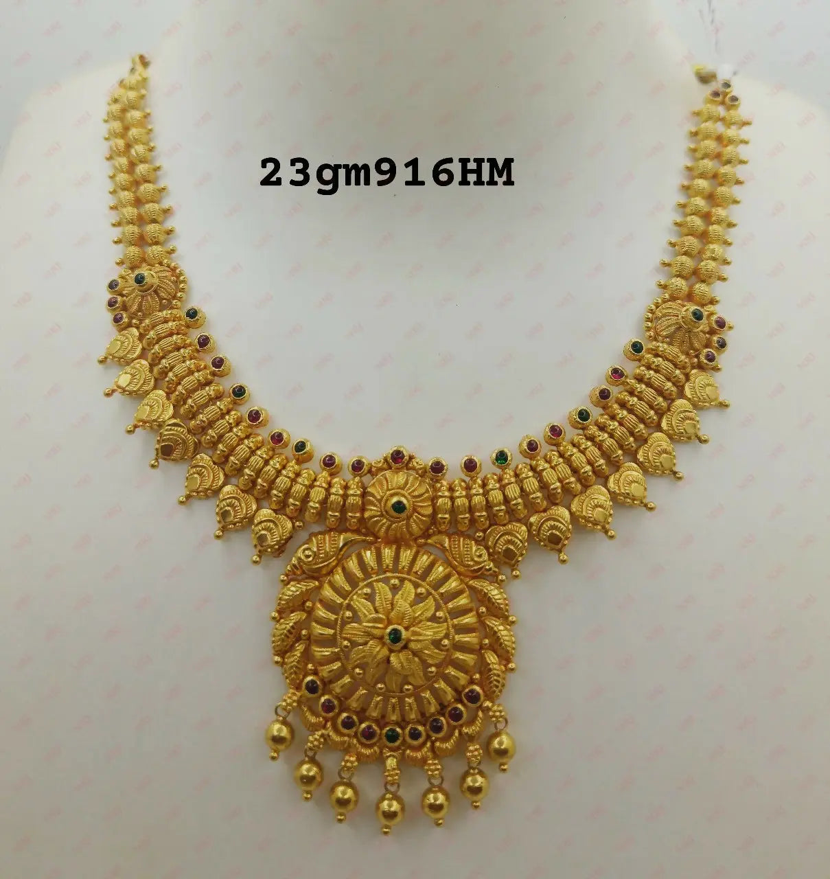 22kt Gold Necklace Sarafa Bazar India