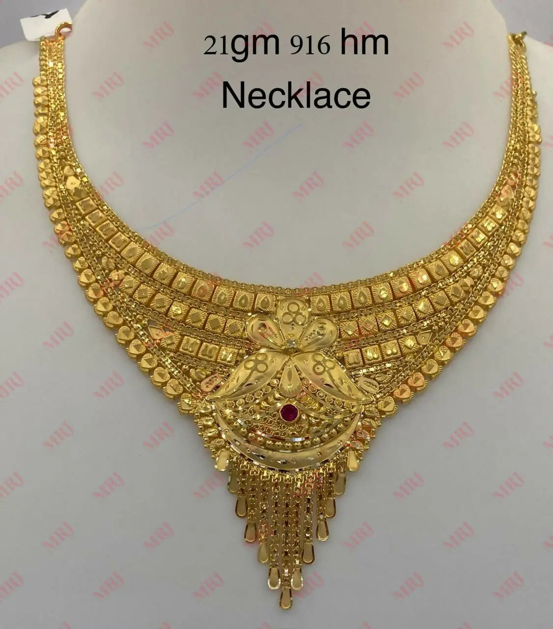 22kt Gold Necklace Sarafa Bazar India