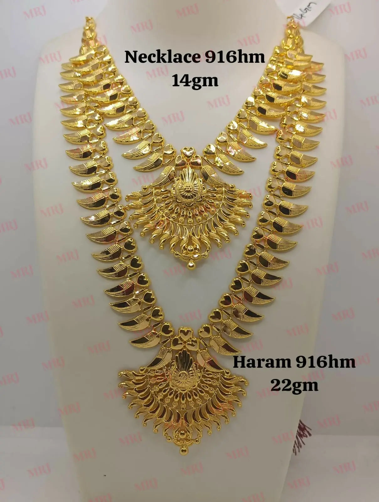 22kt Gold Necklace & Haram Sarafa Bazar India