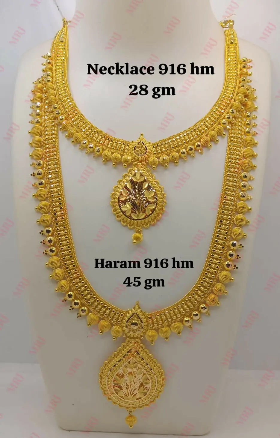 22kt Gold Necklace & Haram Sarafa Bazar India