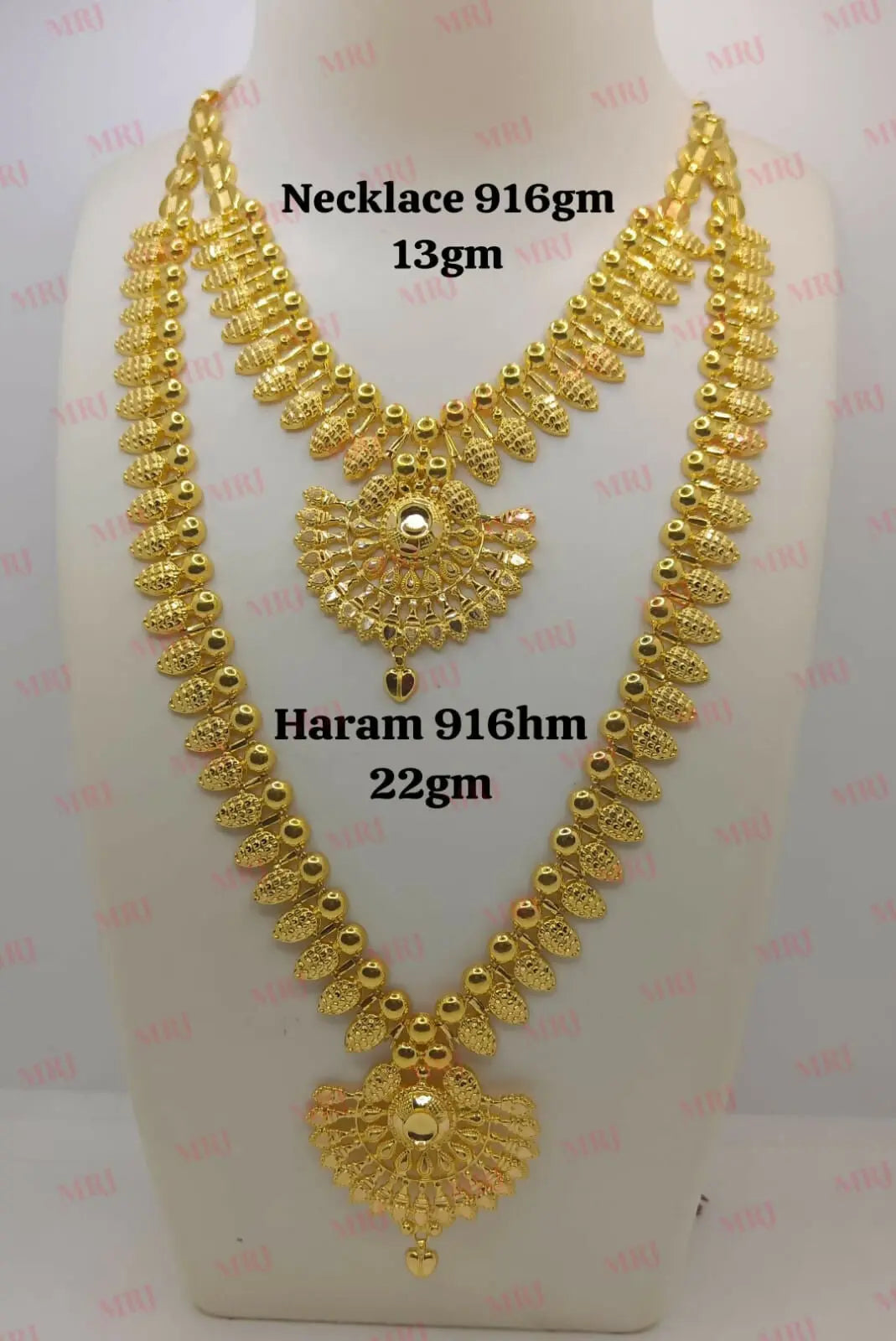 22kt Gold Necklace & Haram Sarafa Bazar India