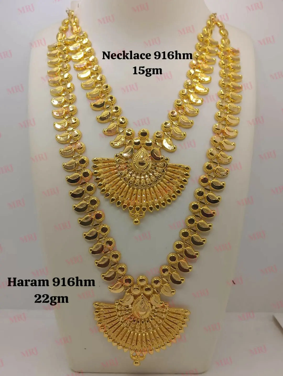 22kt Gold Necklace & Haram Sarafa Bazar India