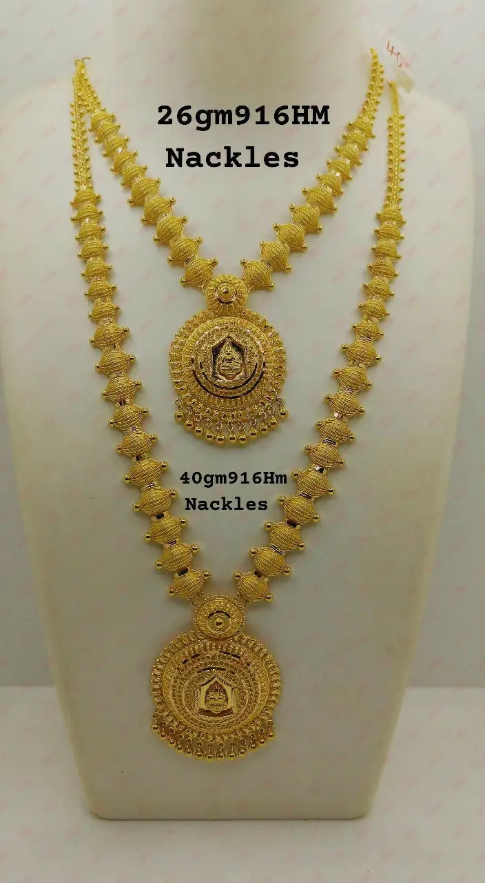 22kt Gold Necklace & Haram Sarafa Bazar India