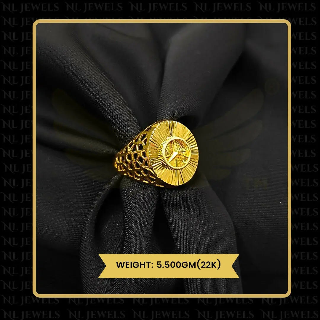 22kt Handmade Gents Ring Sarafa Bazar India