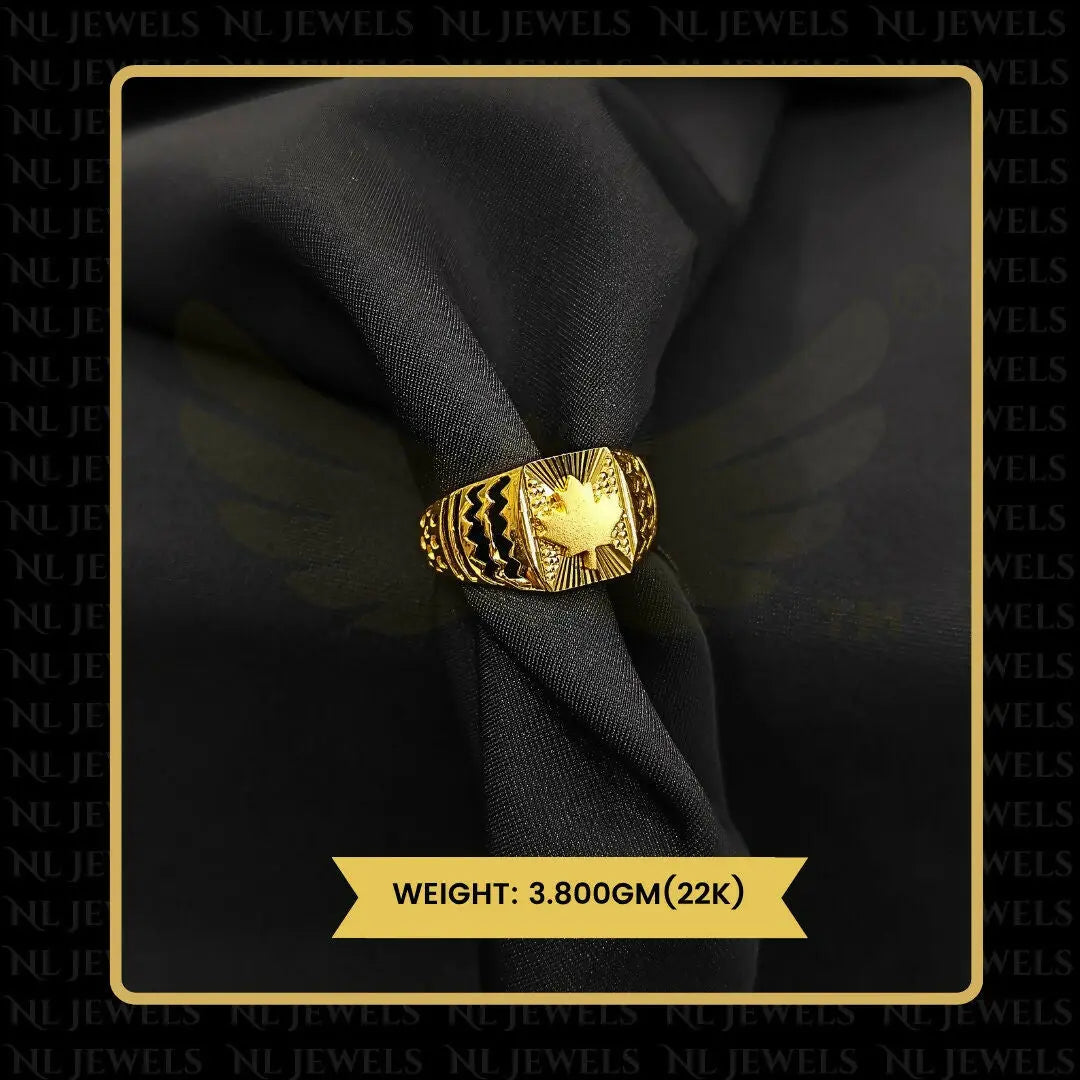 22kt Handmade Gents Ring Sarafa Bazar India