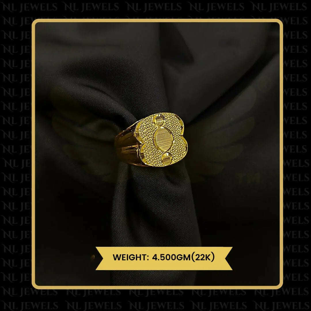 22kt Handmade Gents Ring Sarafa Bazar India