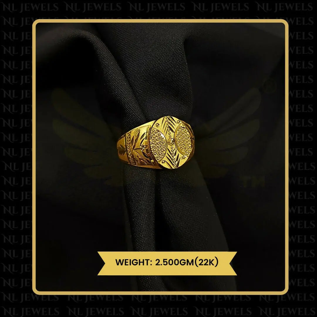 22kt Handmade Gents Ring Sarafa Bazar India