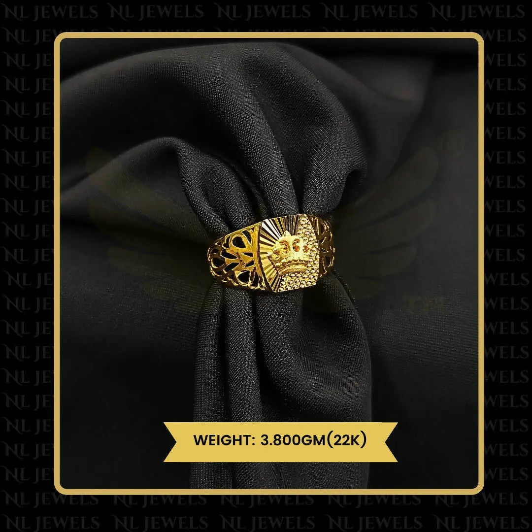 22kt Handmade Gents Ring Sarafa Bazar India