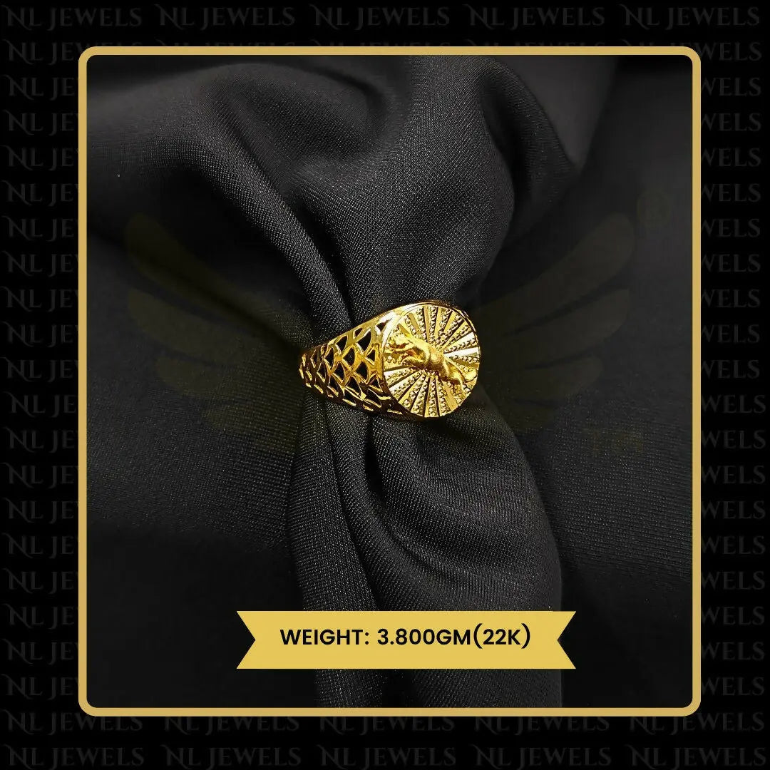 22kt Handmade Gents Ring Sarafa Bazar India