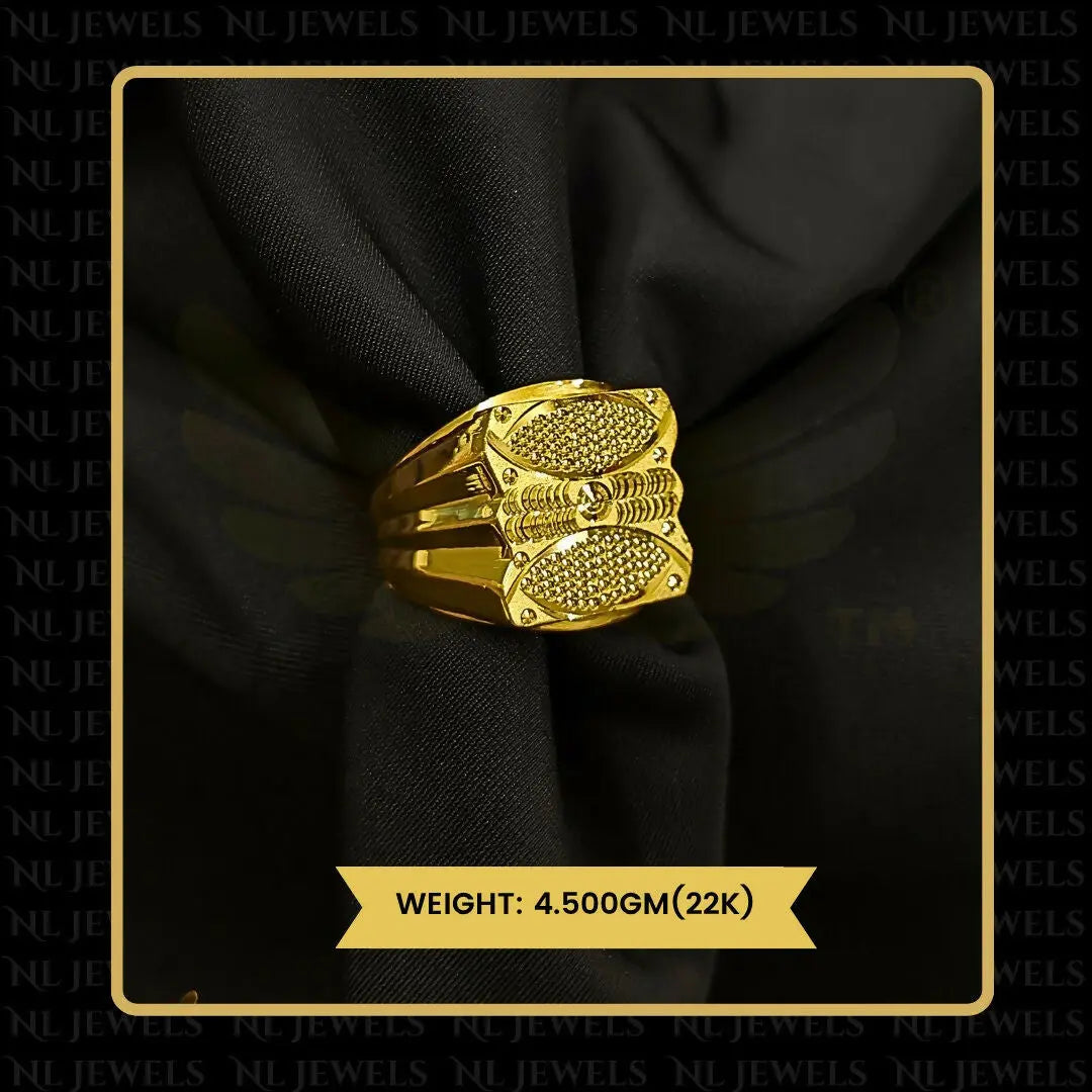 22kt Handmade Gents Ring Sarafa Bazar India