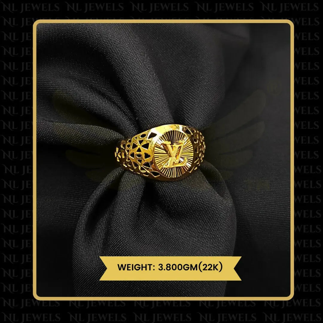 22kt Handmade Gents Ring Sarafa Bazar India