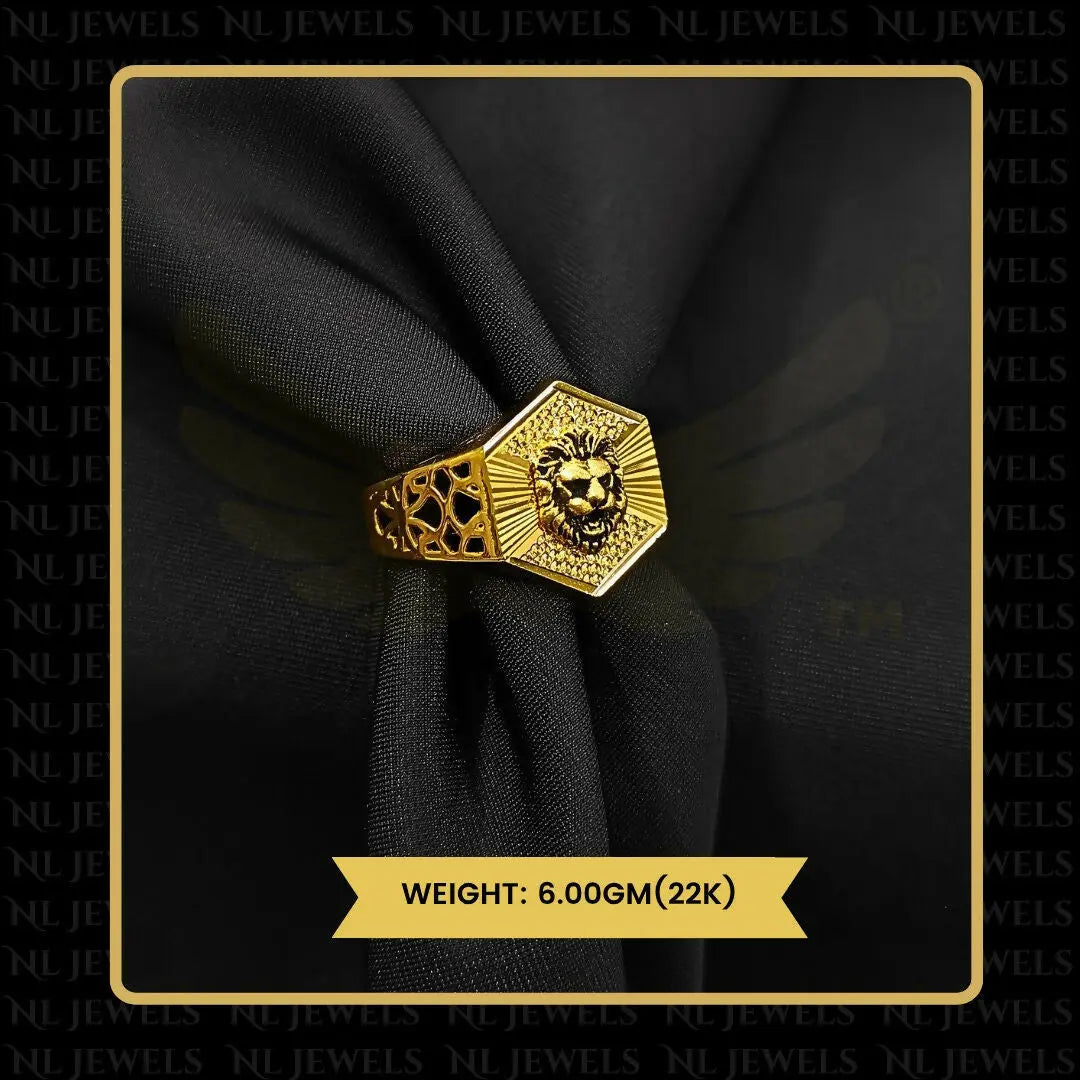 22kt Handmade Gents Ring Sarafa Bazar India