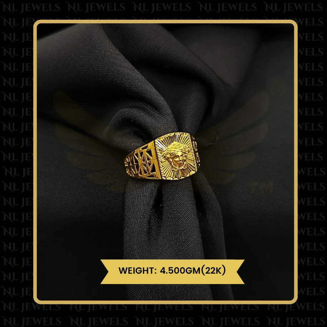22kt Handmade Gents Ring Sarafa Bazar India