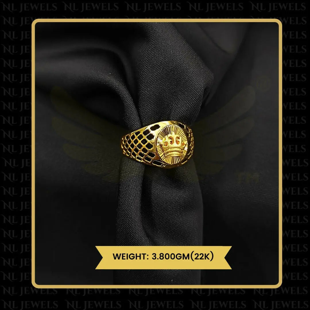 22kt Handmade Gents Ring Sarafa Bazar India